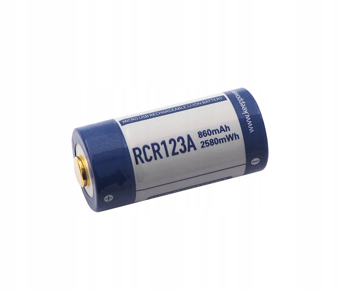 

Kp ICR16340-86PCM 860mAh Li-ION m-USB 3,0V