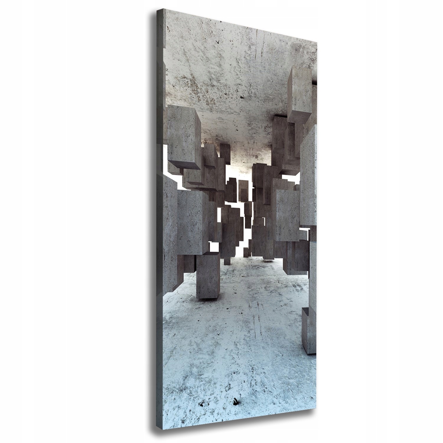 

Foto obraz na płótnie Sześciany w betonie 50x125cm
