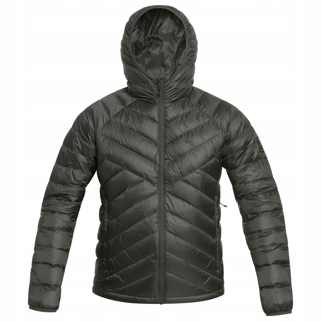 Pánská zateplená péřová bunda s kapucí Alpinus Pollux khaki M