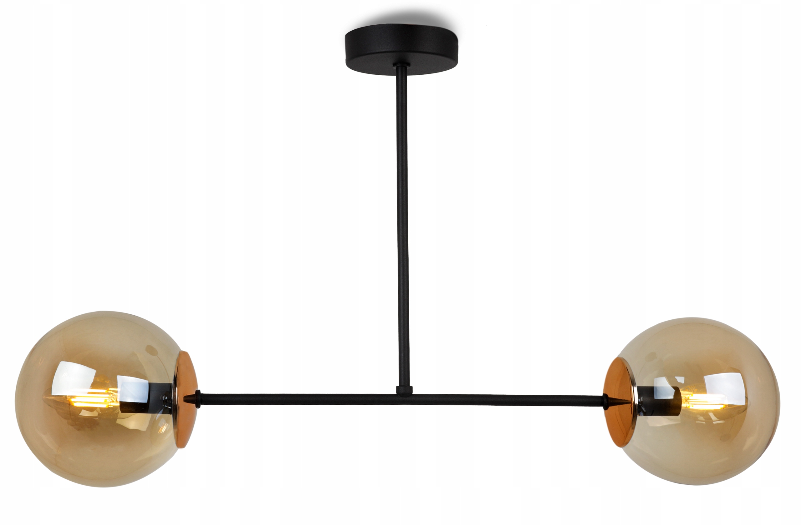 Závěsné Stropní Svítidlo Loftový Lustr Skleněné Koule Med Moderní Nad Stůl