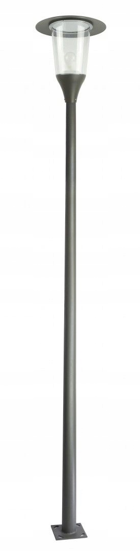 Latarnia uliczna parkowa zewnętrzna 318 cm ciemno-szara IP65 Su-ma