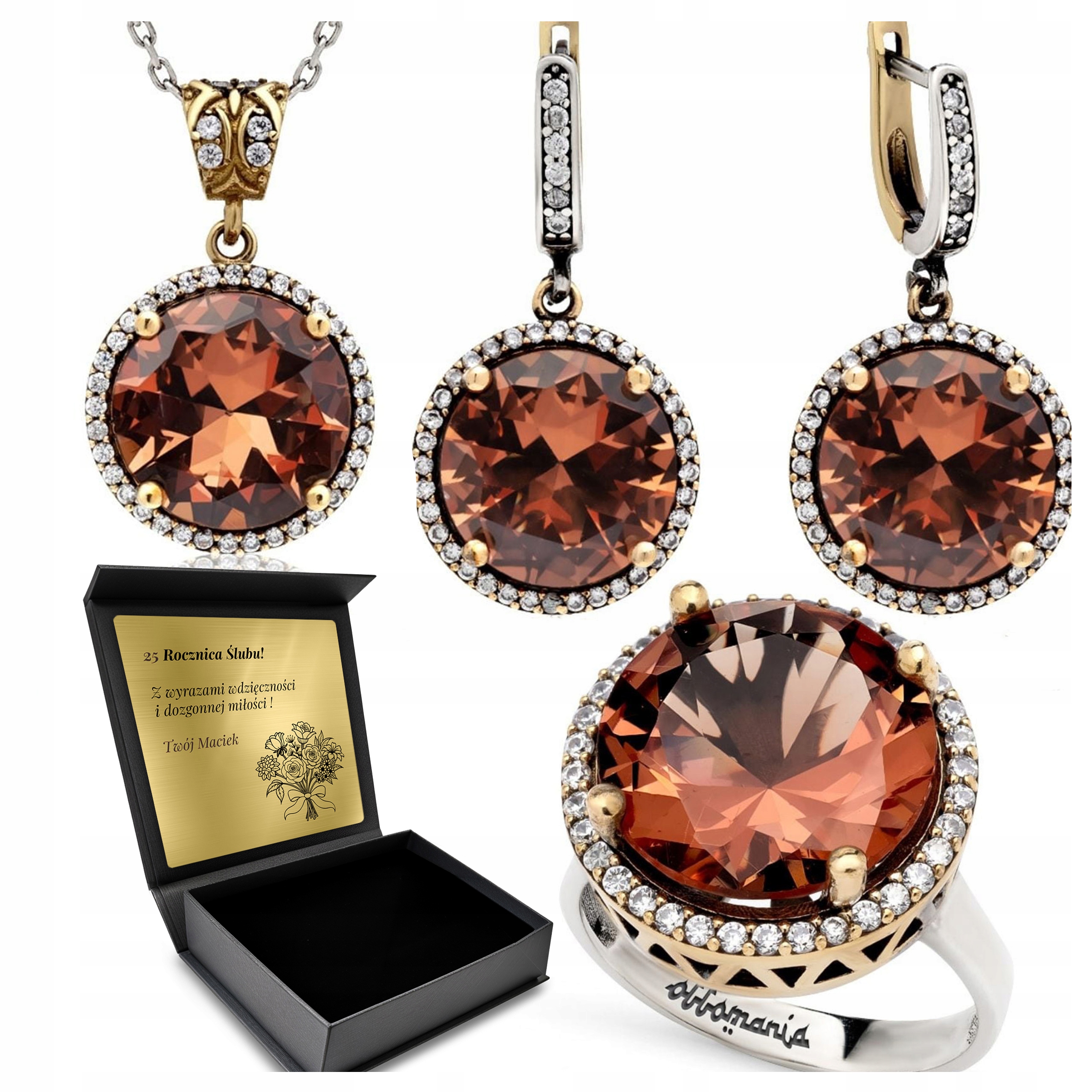 Komplet Stříbrných Šperků 925 Sultán Dárek pro ženu Gravírování Bonus