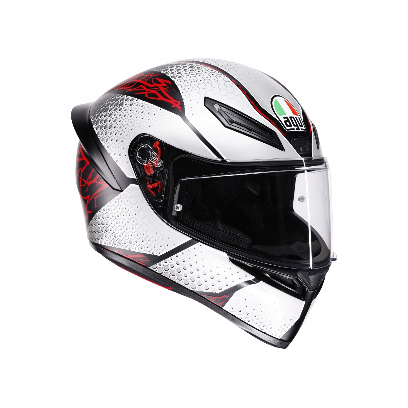 Motocyklová prilba Agv K1 S Speedarmor čierna/šedá/červená matná S