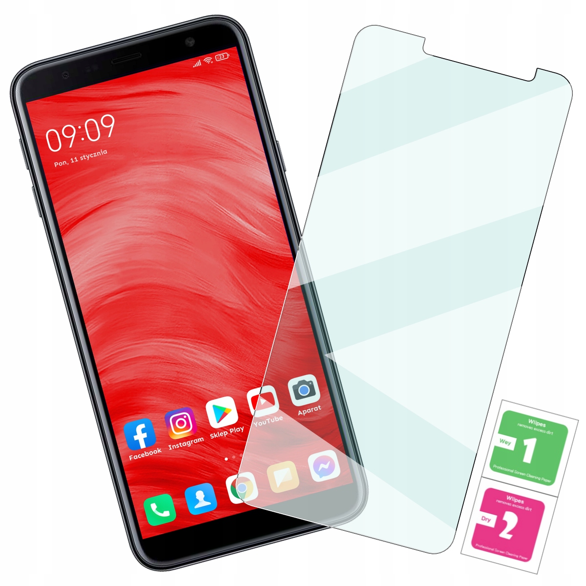 

Szkło Hartowane Szybka do Samsung Galaxy J4+ Plus