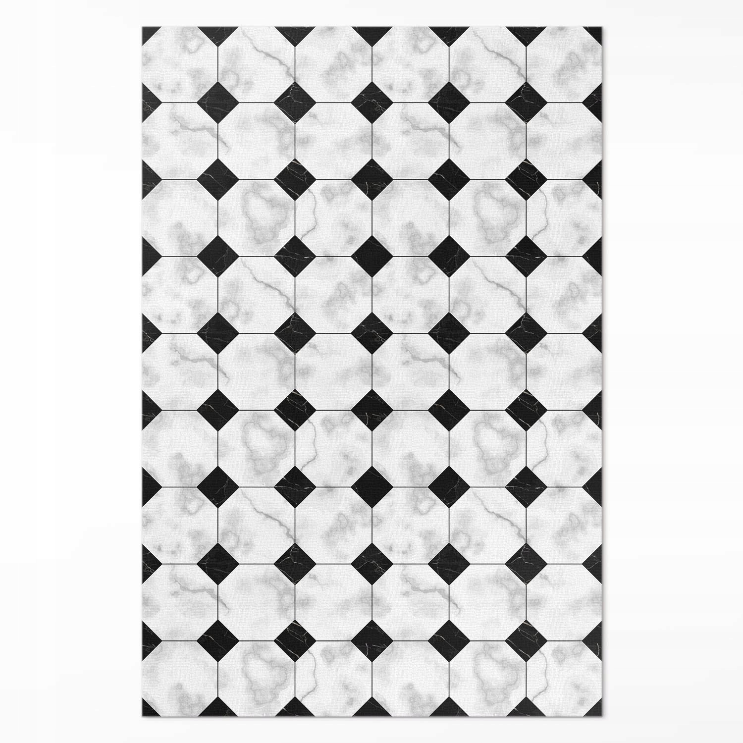 Behúň Vinylový Loft Rozmer: 120 x 180 cm Módny mramorový dizajn dlaždice