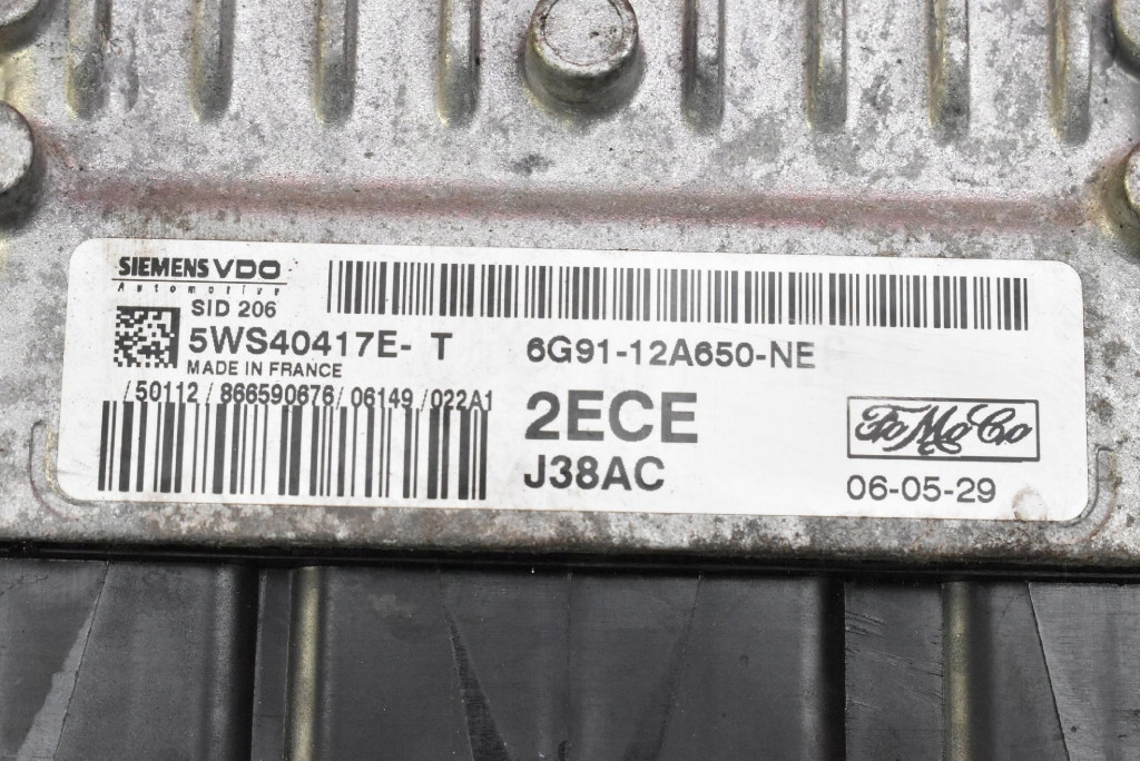 control unit computer of the engine 6G91-12A650-NE FORD S-MAX MK1 2.0 TDCI 130 KM