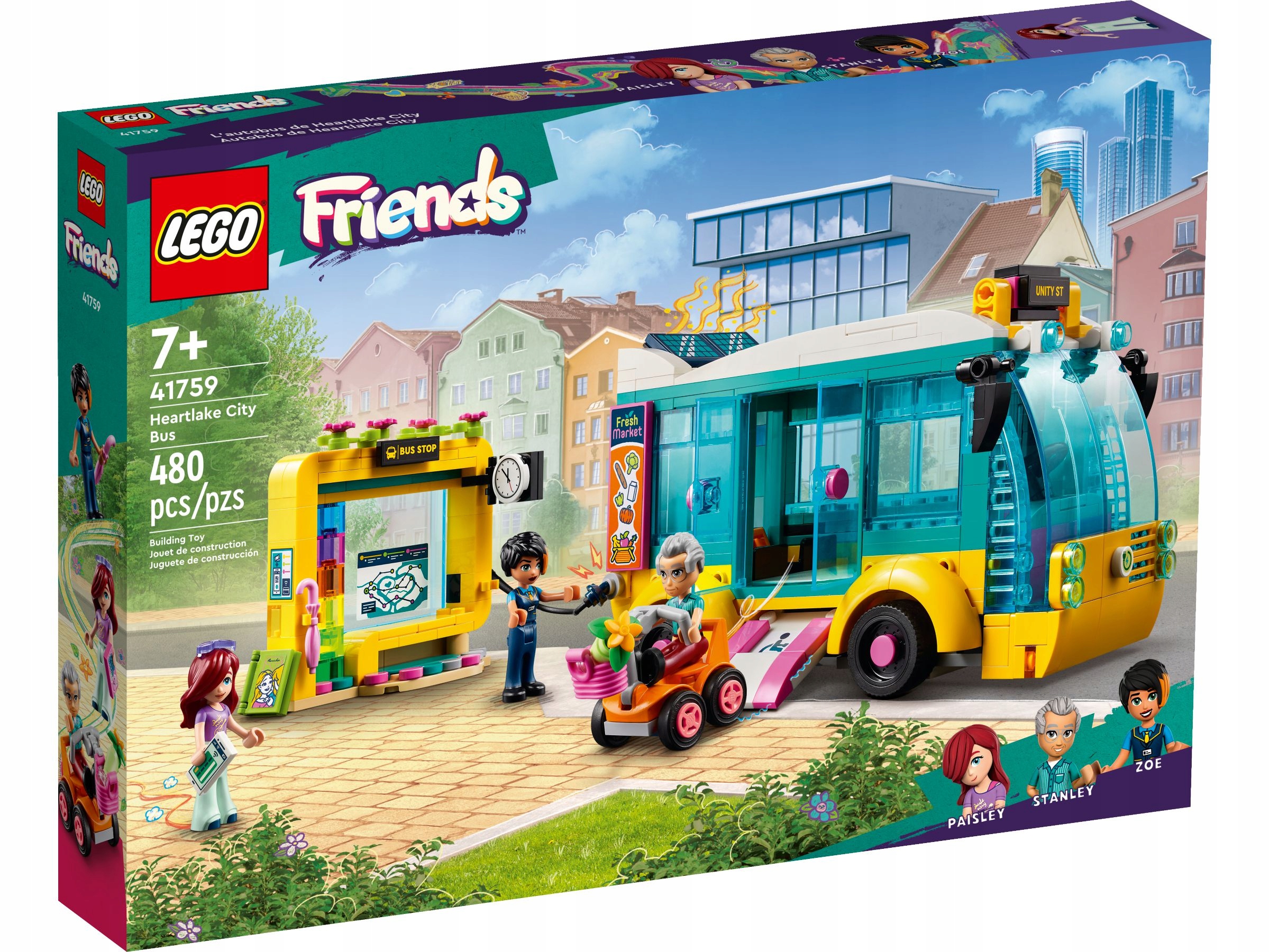 Lego 41759 Friends Městský autobus z městečka Heartlake