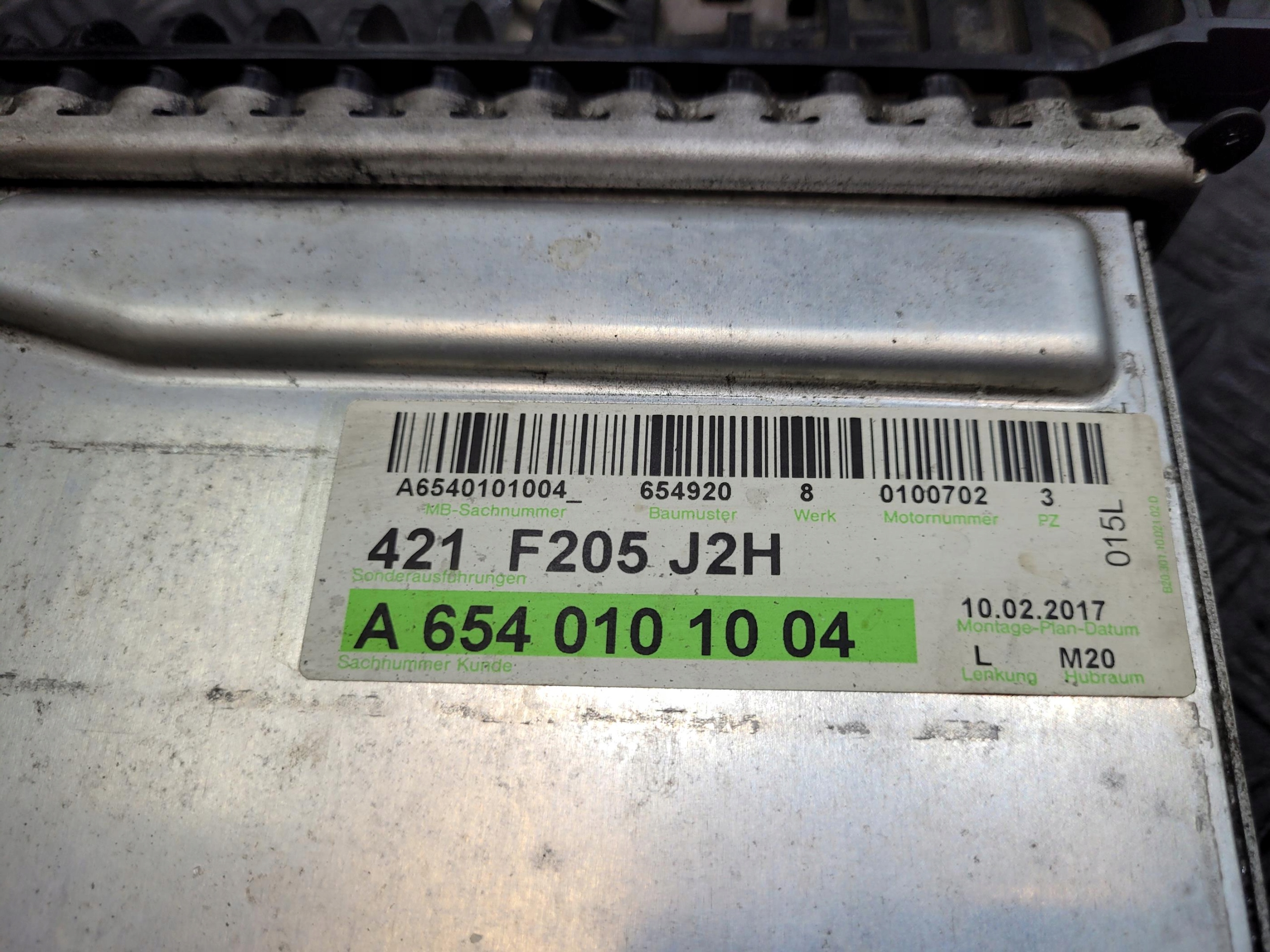 INTERCOOLER MERCEDES E W213 E 220 D 2.0 CDI A6540101004