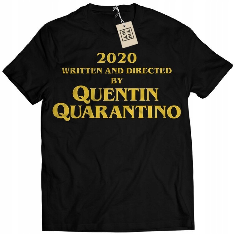 

Koszulka Męska z Nadrukiem Tarantino 2020 S