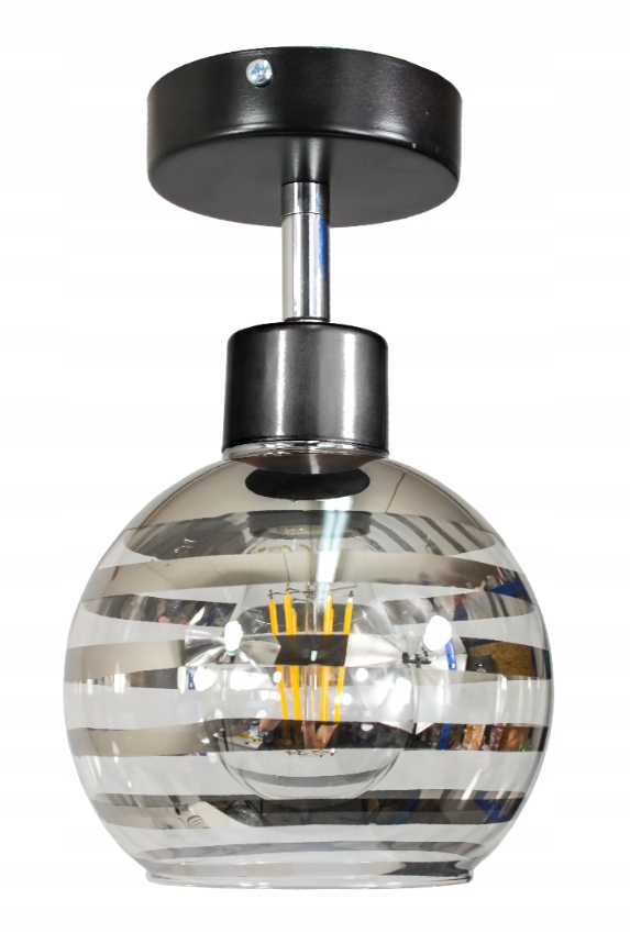 

Lampa Wisząca Sufitowa Kinkiet Led 1XE27 Szklana