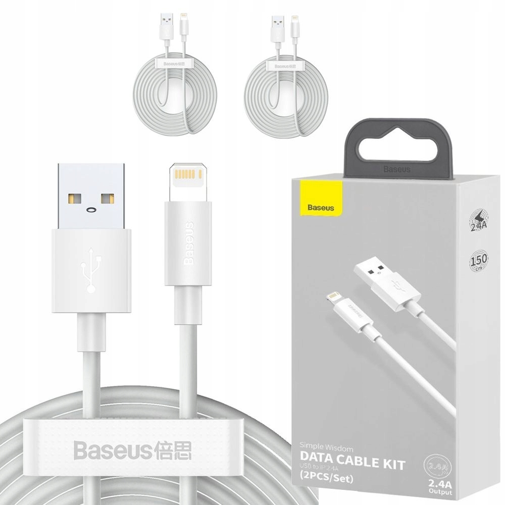 

2szt. Kabel Usb do Apple iPhone Lightning 2.4A