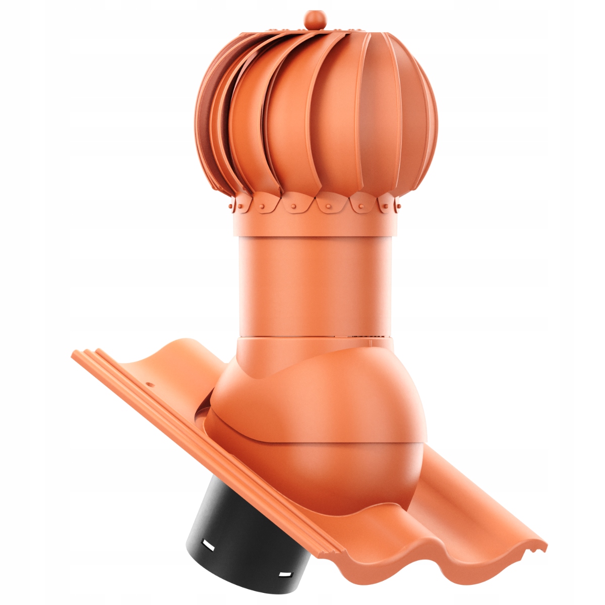 Větrací komín Otočný kulový fi150 Benders Palema Cihlový