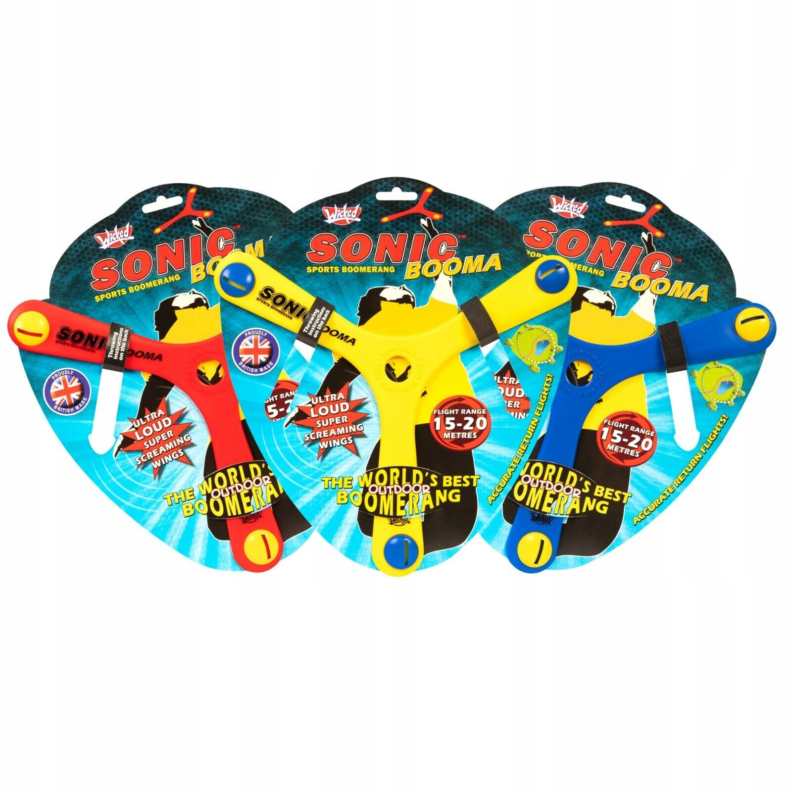 Bumerang Wicked Sonic Booma gwiżdże 15-20 metrów Rodzaj bumerang