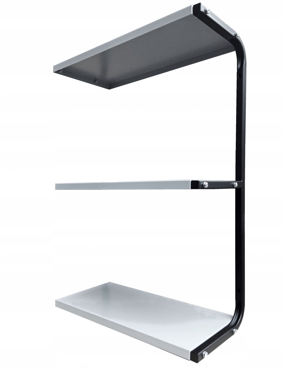 Kovová nástěnná police 53 cm dodatečná PG3MCSD trojitá garáž