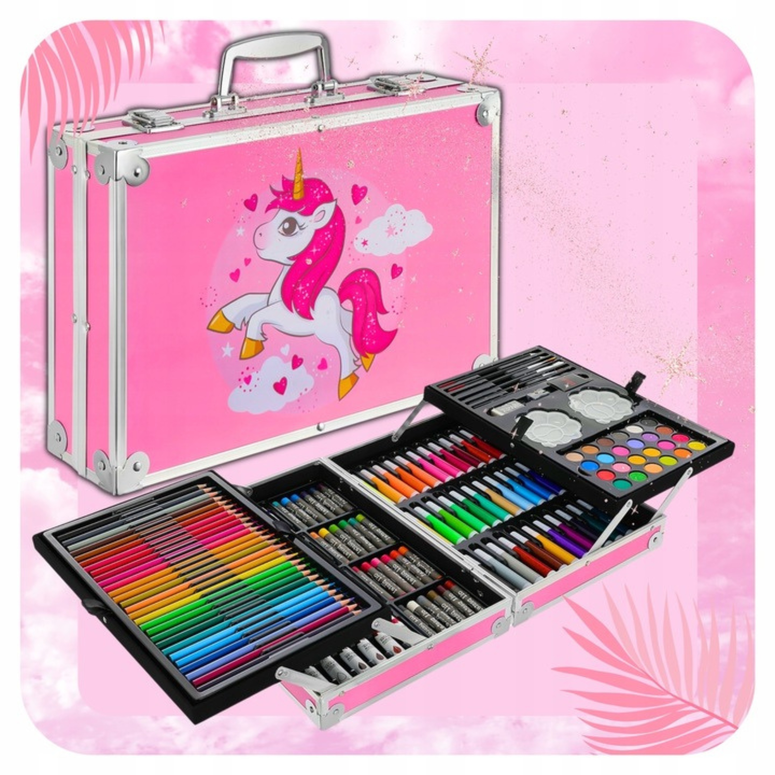 ZESTAW ARTYSTYCZNY DO MALOWANIA DLA DZIECI ZESTAW KREDKI FARBY FLAMSTRY XXL Kod producenta ZESTAW PLASTYCZNY DLA DZIEWCZYNEK NA PREZENT