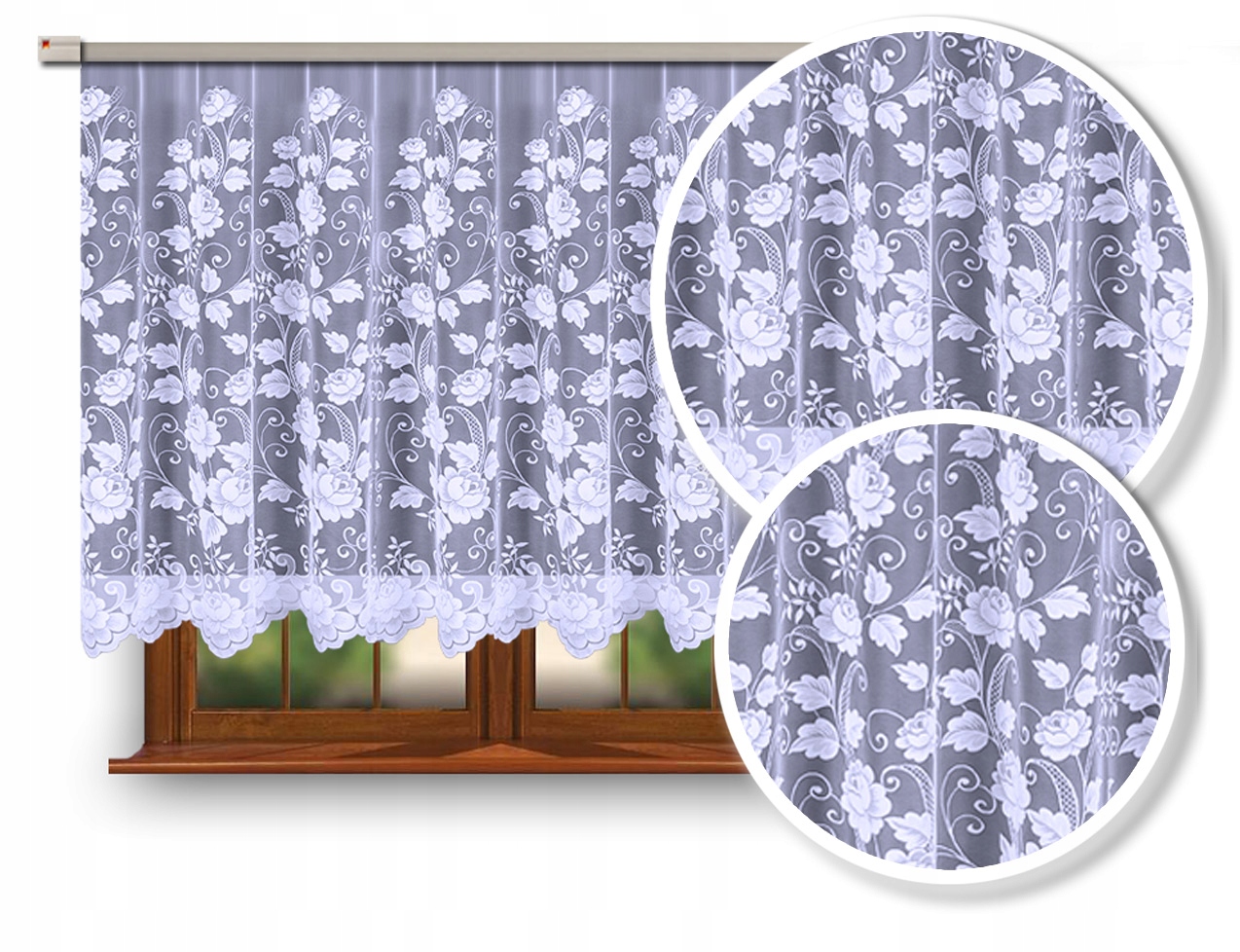 

Firanka Firana Żakardowa 23006/140 Biała