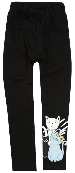 

Legginsy Spodnie Ocieplane Czarne Koty 5/6 H006A