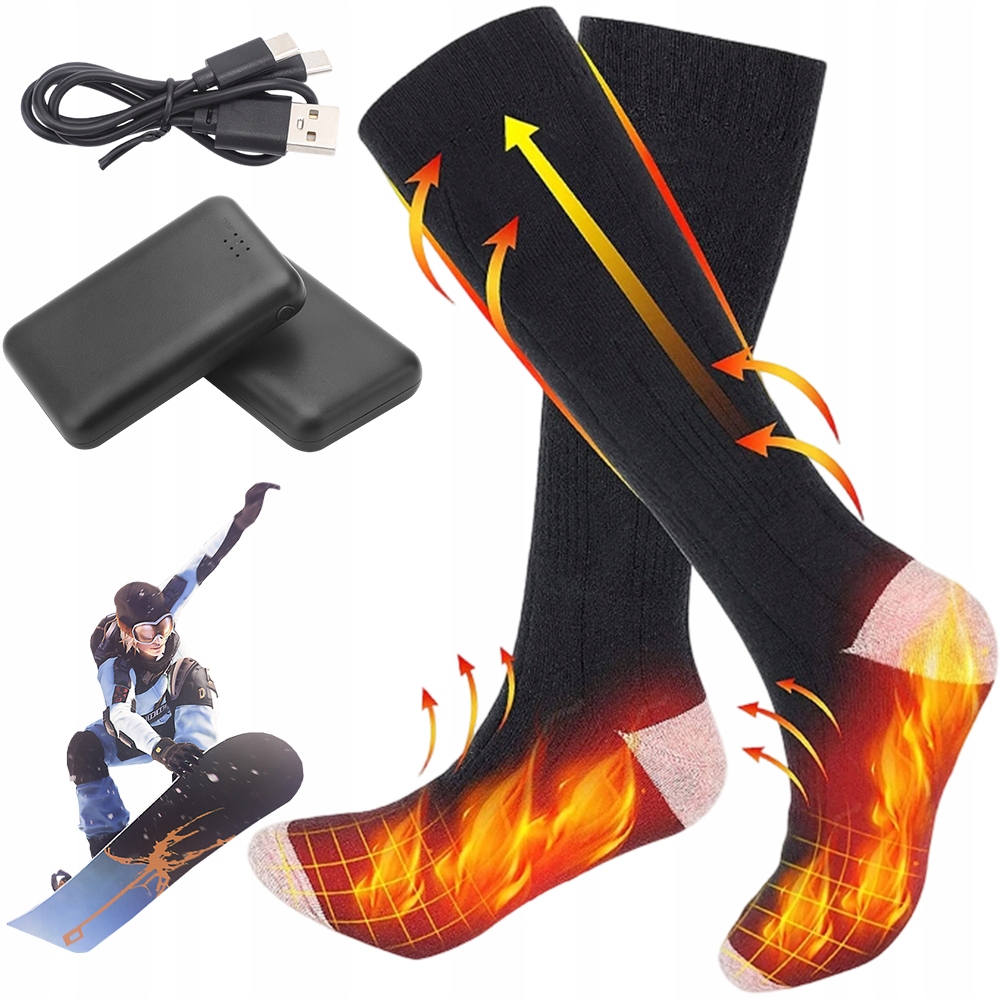 Skarpety Z Ogrzewaniem 3 Tryby Podczerwień 4000MAH Dla Mężczyzn I Kobiet