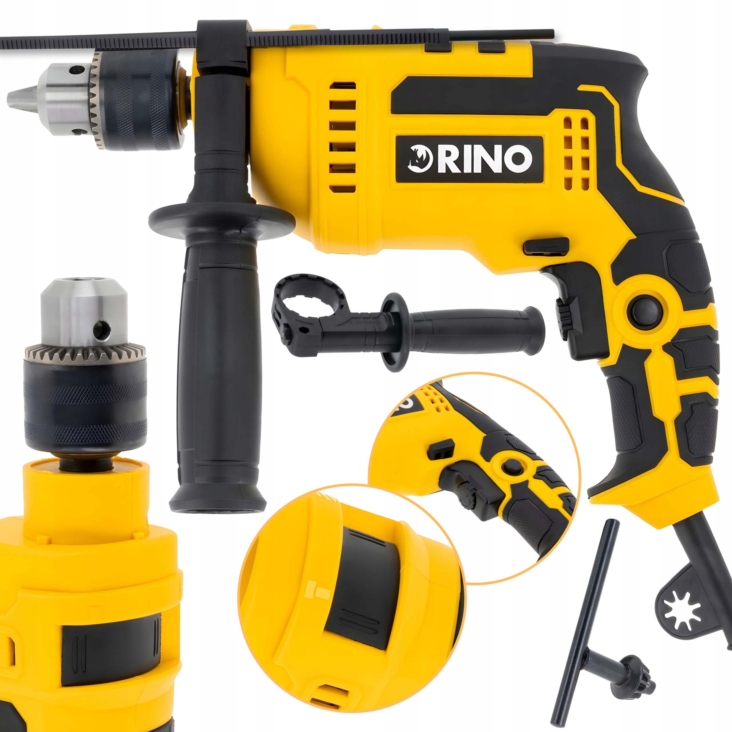 Příklepová Vrtačka Výkonná Rino RN-23395 710W 3200 m 1,5 m