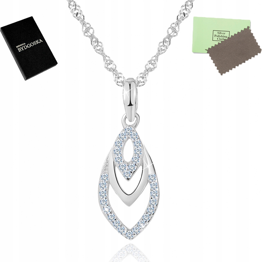 Dámský Stříbrný Náhrdelník Stříbro 925 Dárek Elegance Klasický Design