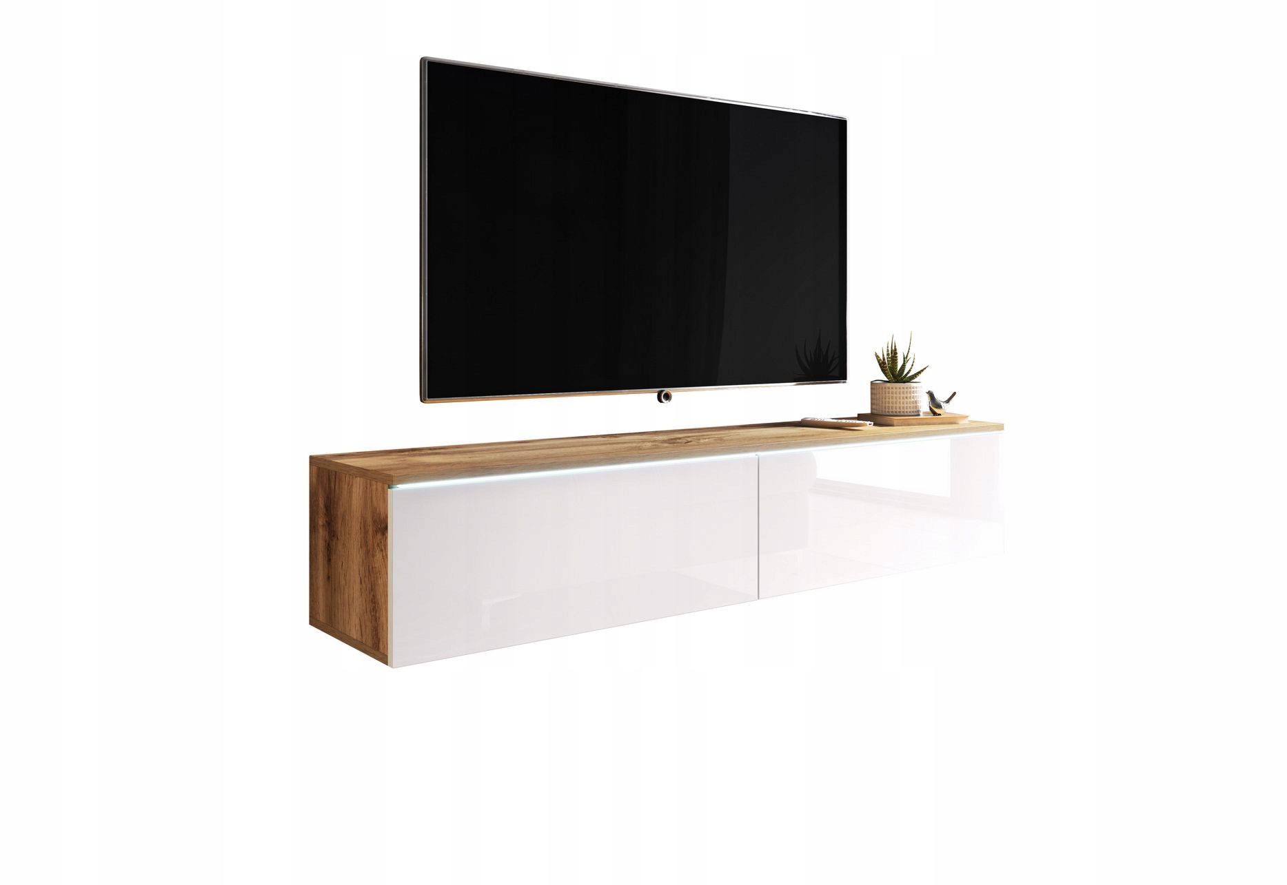 Шкаф Д 180 Вотан ТВ висячего низкопробный / белый