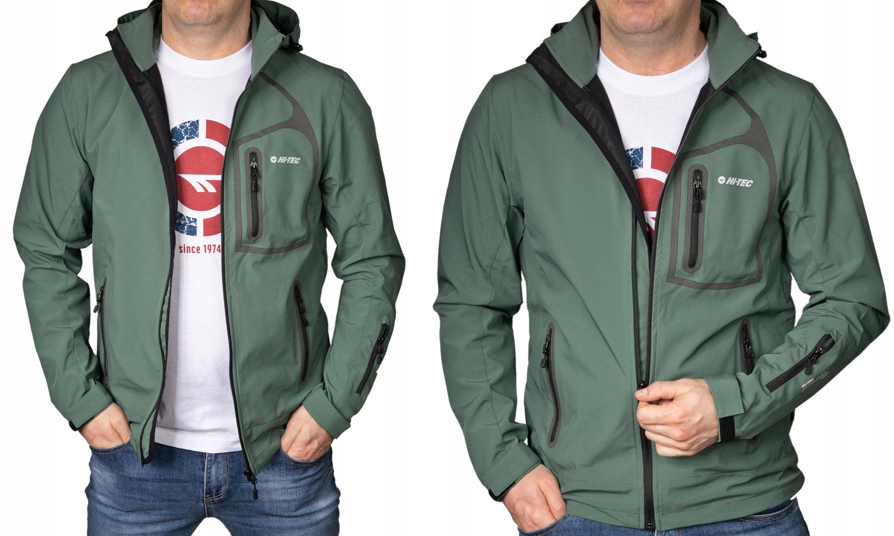 

Kurtka softshell męski z kapturem Hi-tec nils XXL
