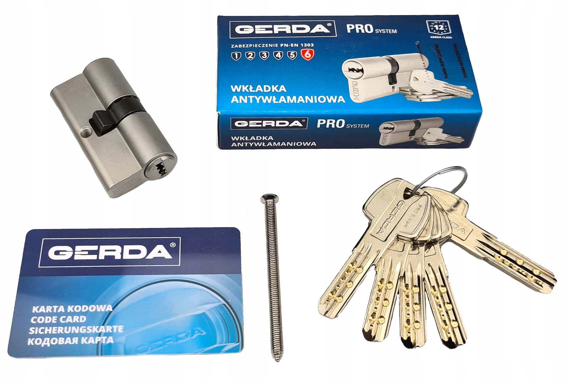 

Wkładka Drzwiowa Gerda 30/35 Nikiel Atest Klasa 6