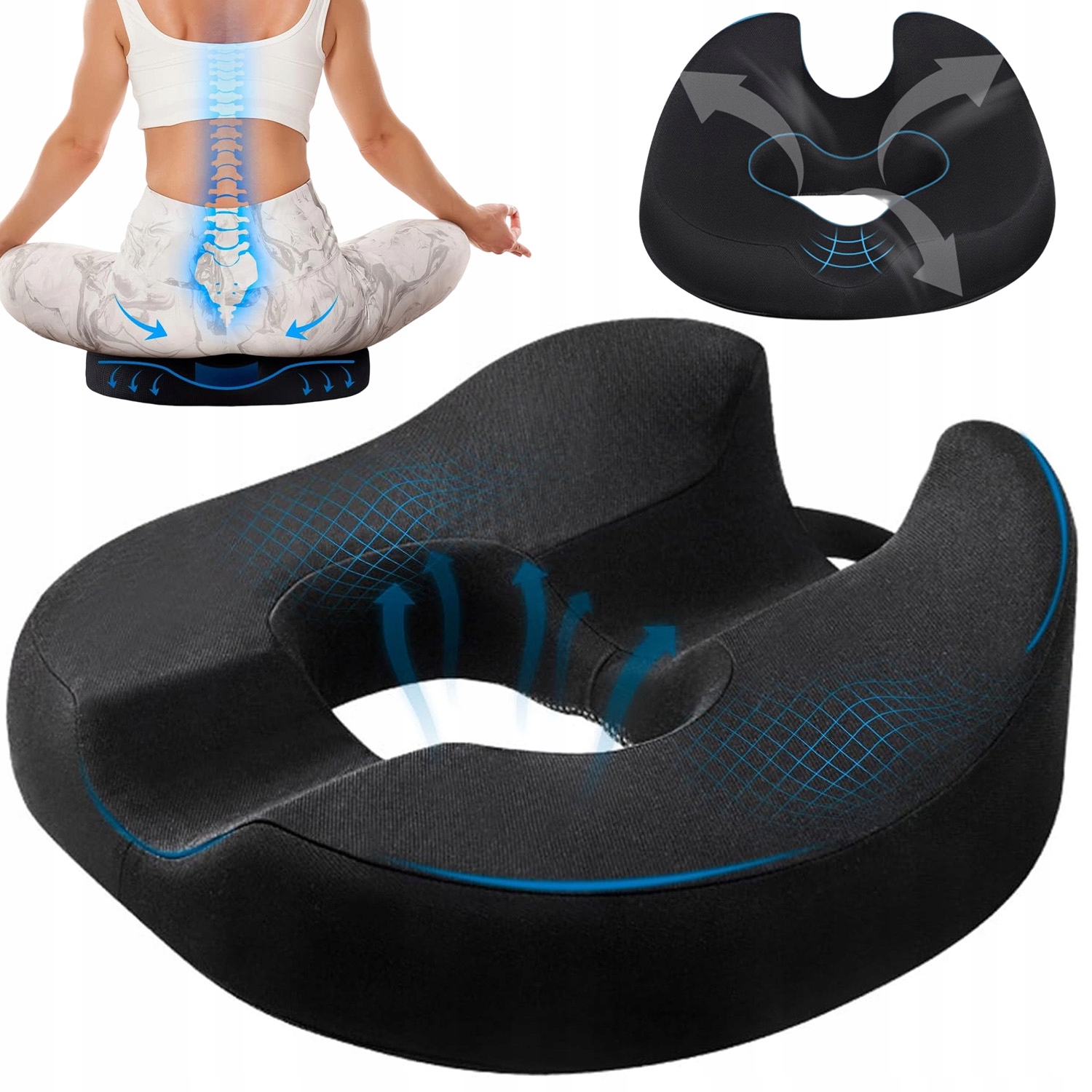 Poduszka Ortopedyczna Do Siedzenia Na Krzesł Fotel Do Samochod na hemoroidy
