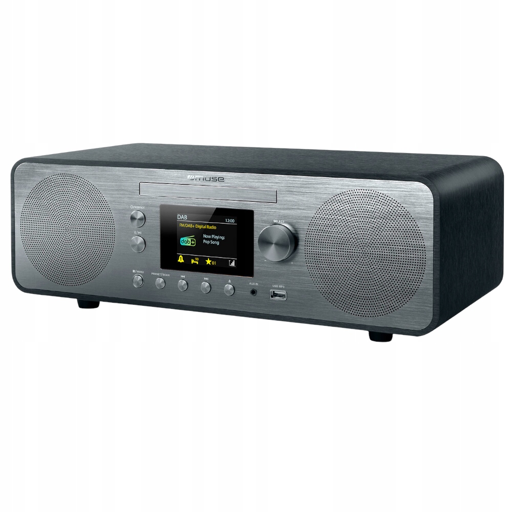 Mikrowieża Muse Mini Wieża Z Bluetooth Odtwarzaczem CD MP3 Usb Radio Dab+