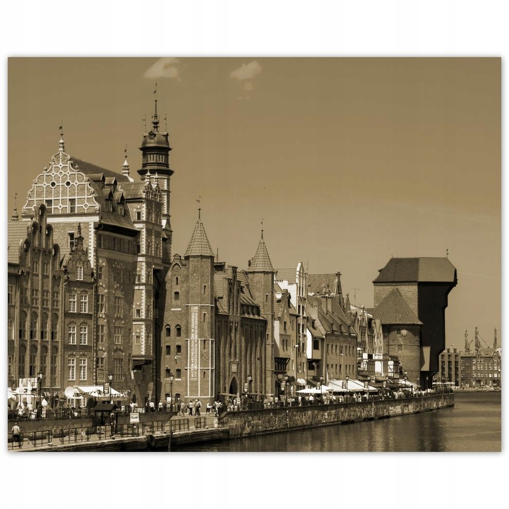 

Plakat 50x40 Gdańsk w sepii Sepia Brąz