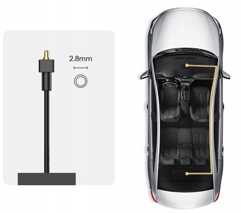 VIOFO A139 PRO 2CH-G 4K+FHD HDR GPS CPL + 512GB Komunikacja Bluetooth GPS Wi-Fi