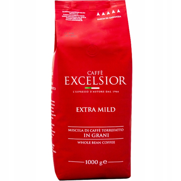 Levně Káva zrnková Excelsior Extra MILD 1 kg videokniha Bonus