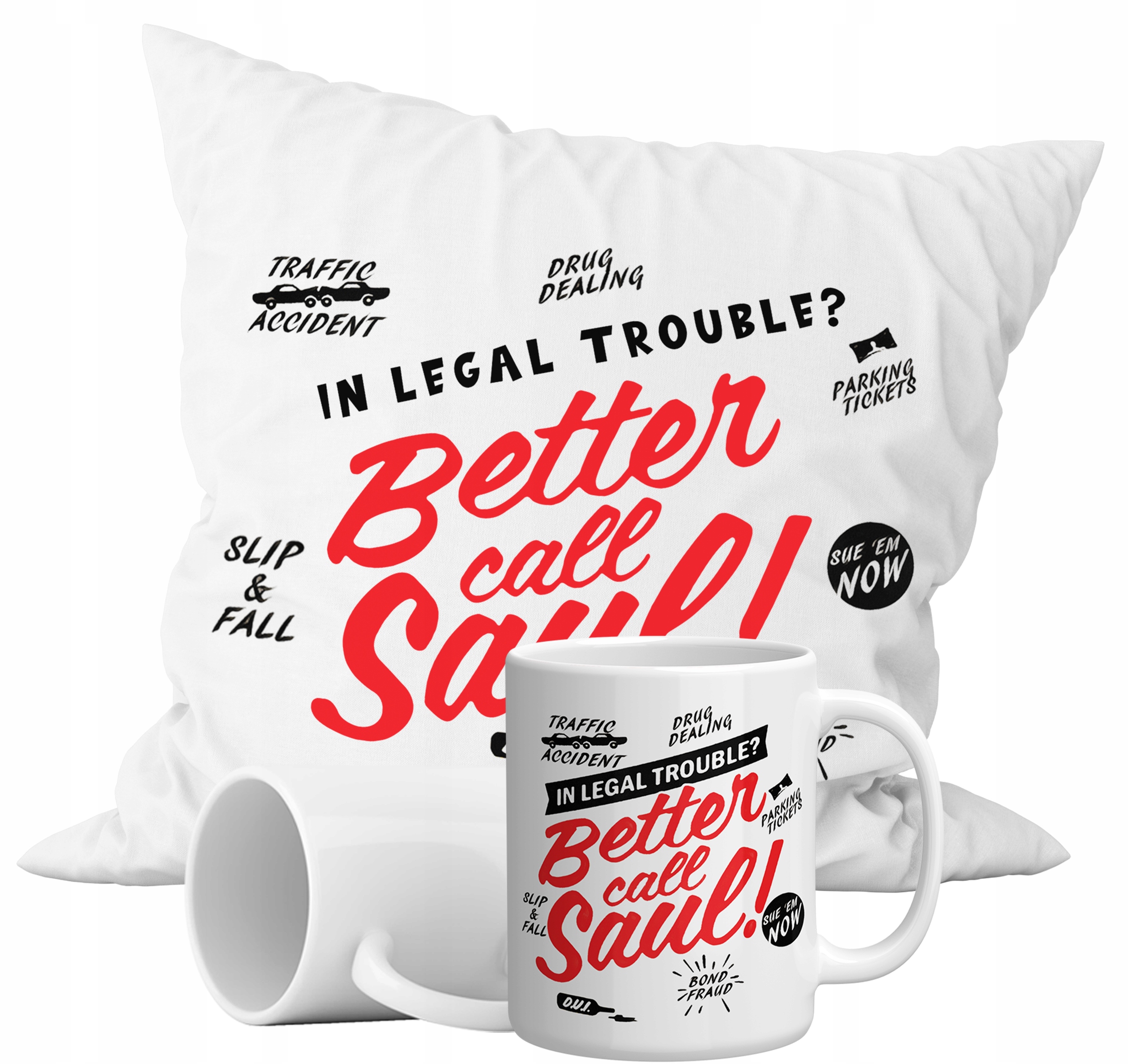 

Zestaw Kubek+poduszka Better Call Saul Motyw