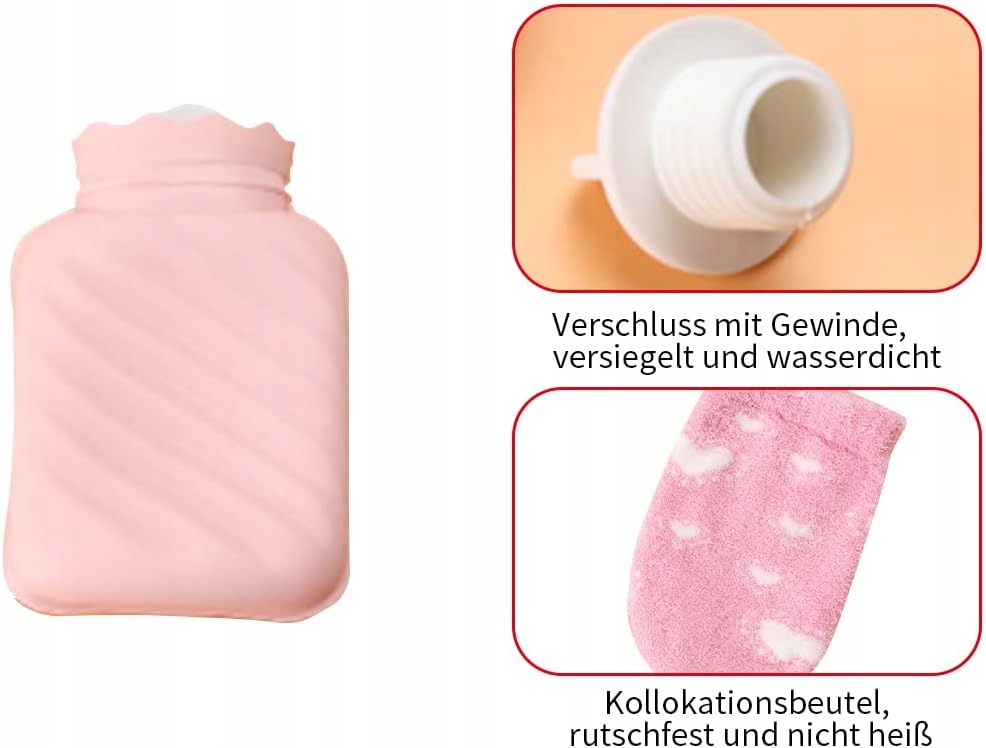 MINI TERMOFOR PLUSZOWY gumowy OGRZEWACZ termofor na wodę ROZGRZEWAJĄCY Marka Inna marka