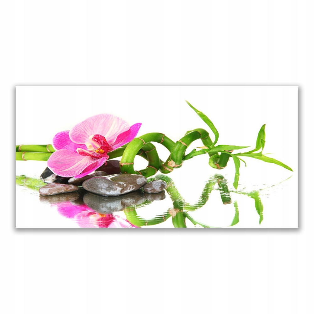 

Obraz ścienny 140x70 Bambus Kwiat Kamienie Sztuka