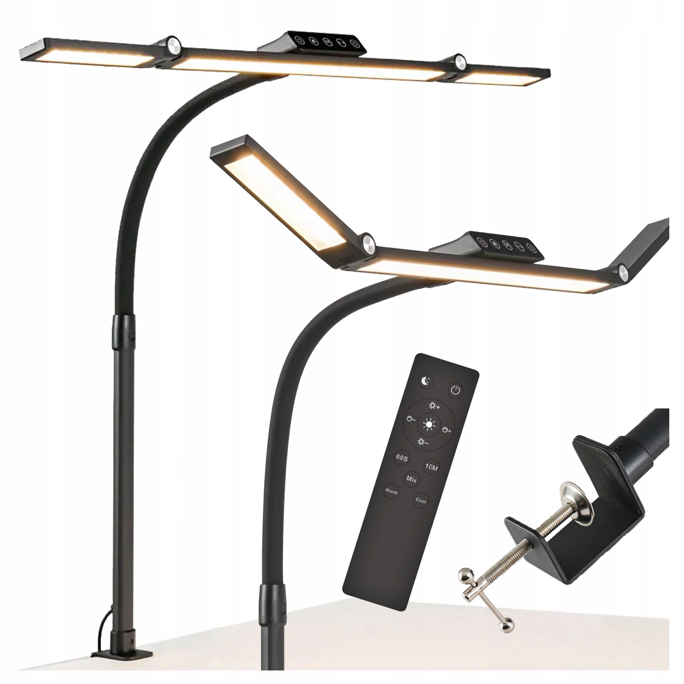 Profesionálna beztieňová stolová lampa 96 Led Glow Kreślarska Stojaca