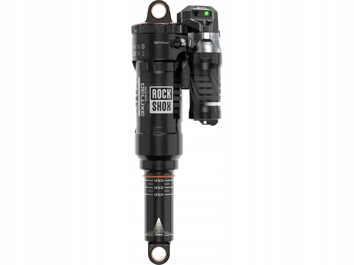 RockShox Deluxe Ult. Flight Attend 210x55, Linear Air Reb55/Comp30 Sta
