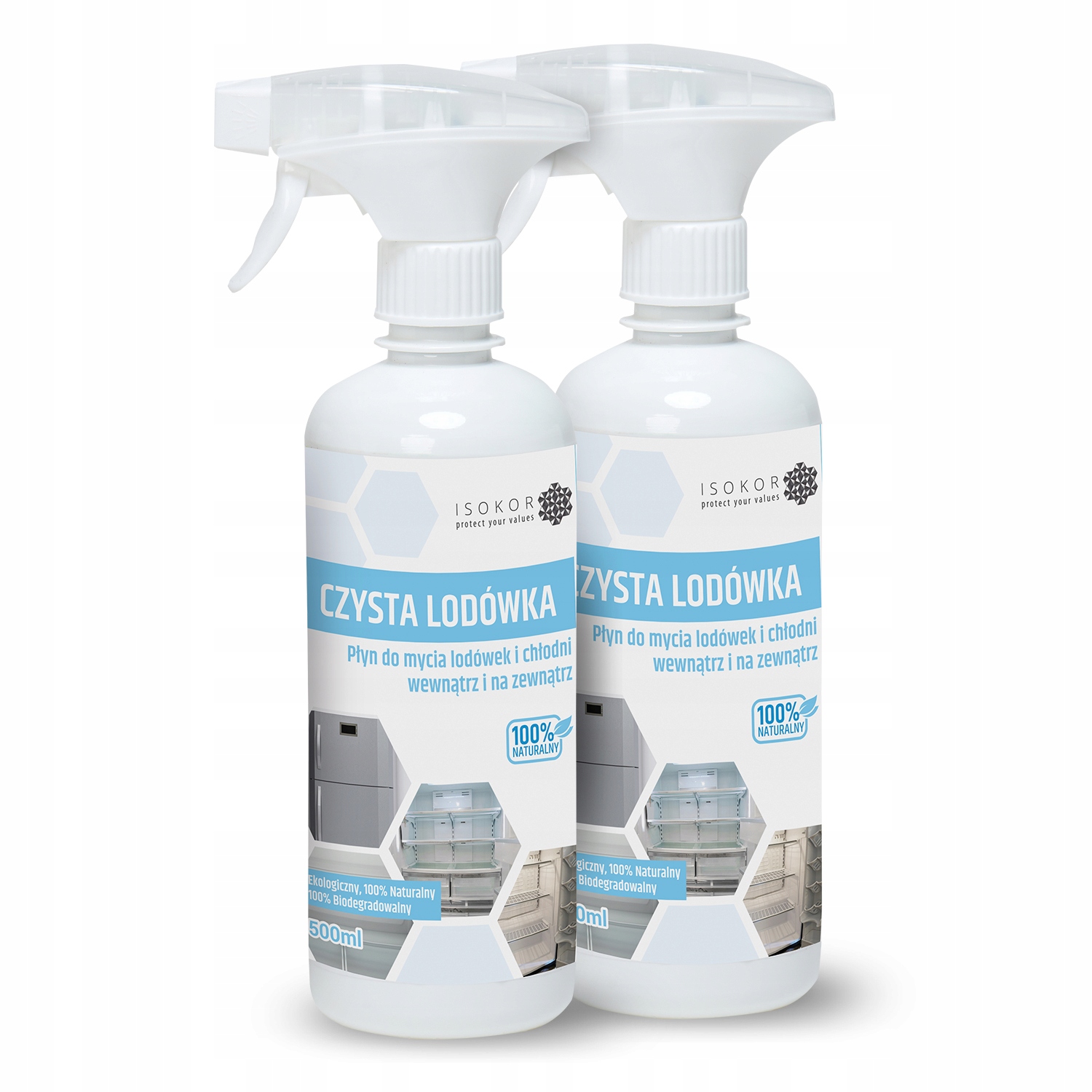 

Zestaw 2 x 500ml Naturalny Płyn Do Mycia Lodówki