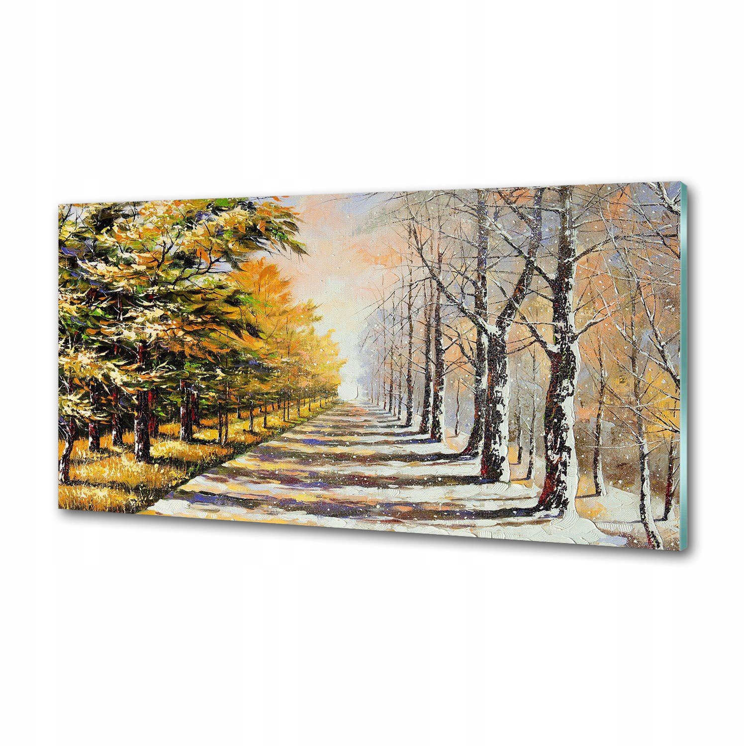 Panel do kuchyne Jeseň vs zima 120x60 Lepidlo