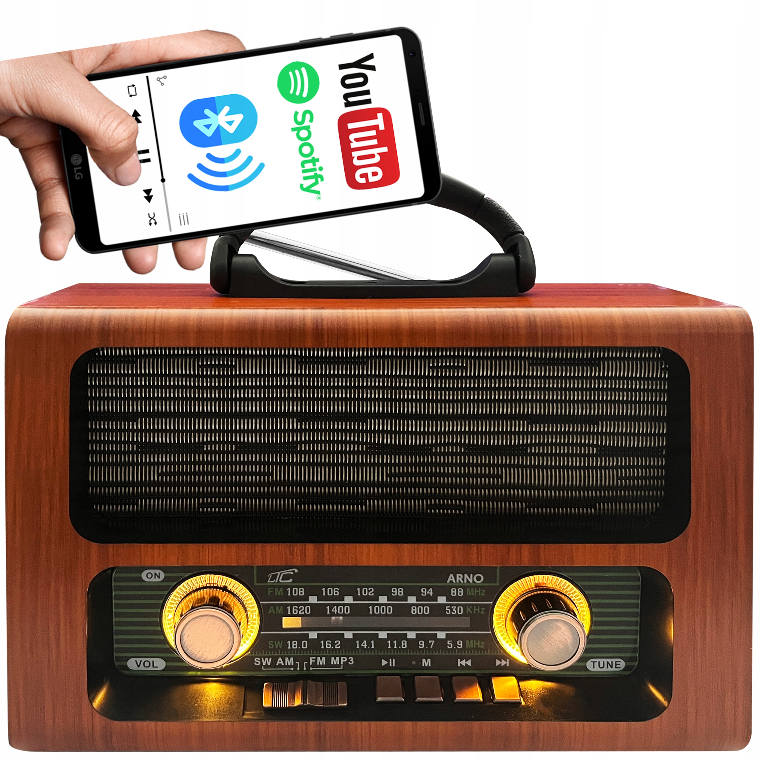 Radio Kuchenne Na Akumulator Prznośne Bluetooth Sieciowe Budowlane Baterie