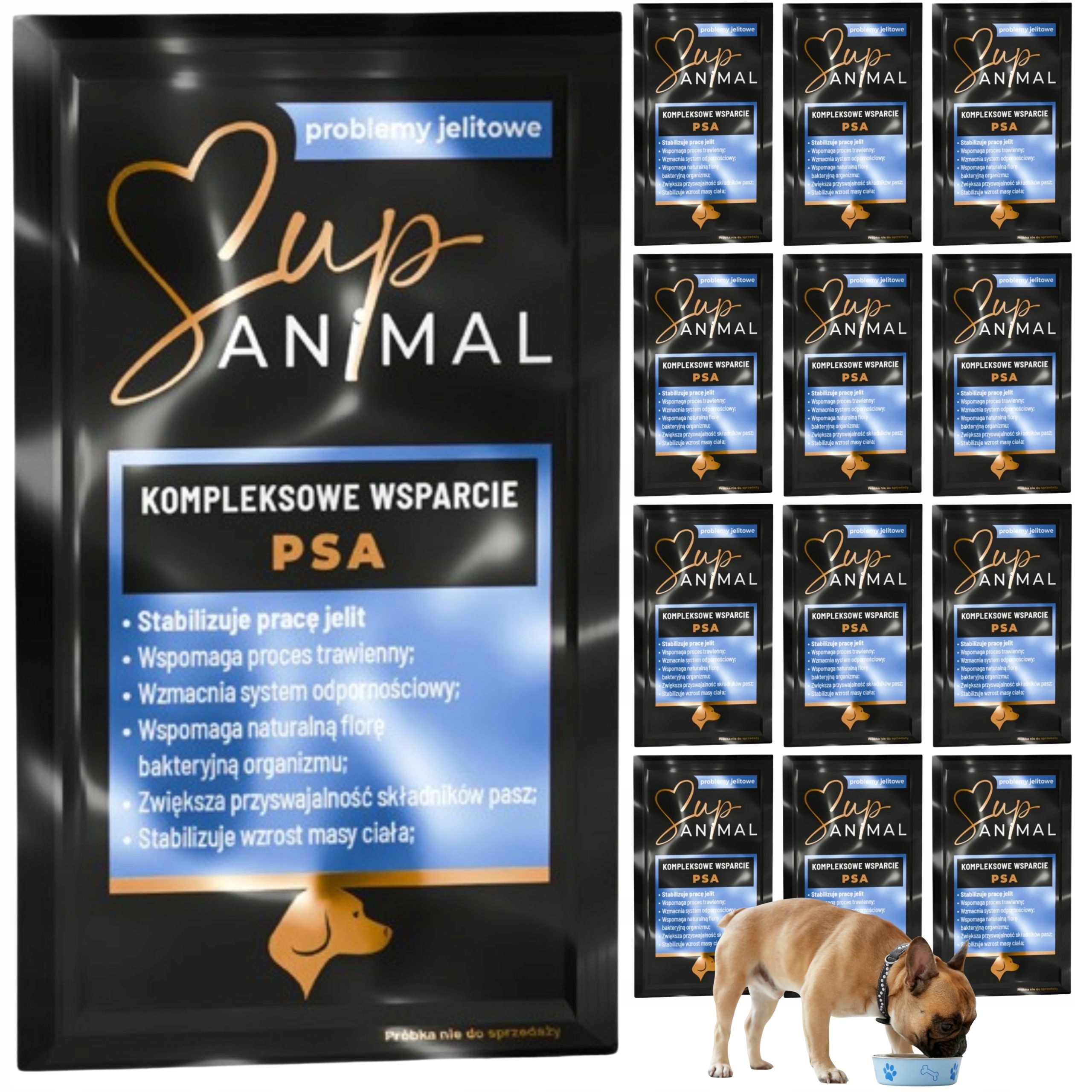 Levně Postbiotik Pro Psa Máslový SupANIMAL střevní problémy Přísada Do Krmiv Pro Psy