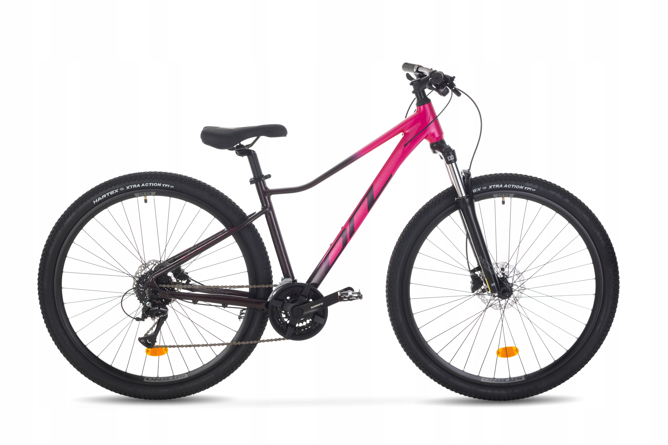 Rower Górski Mtb Młodzieżowy Onilus Muranus 3.0 koła 29" Malinowy rama 15"