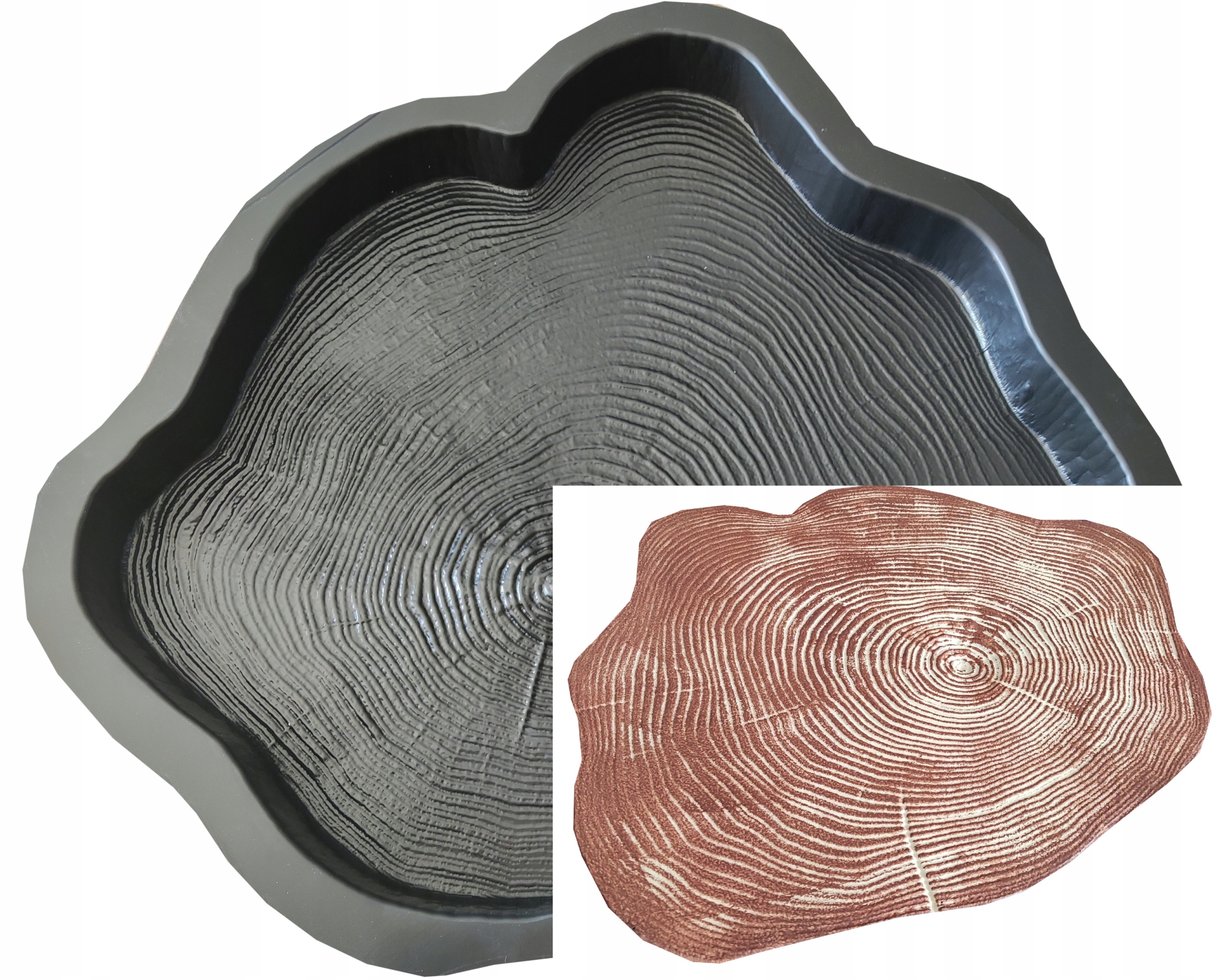 

Forma do betonu pień drzewa przekrój plaster 47x42