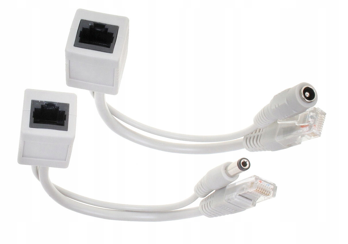 ADAPTER POE DO ZASILANIA PO SKRĘTCE ZŁĄCZKA - KOMPLET