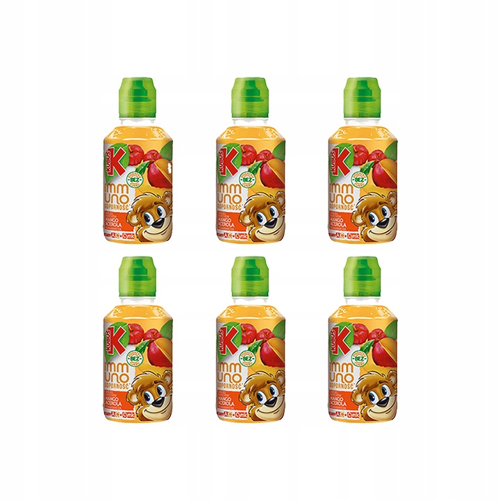 Kubuś IMMUNO Sok MANGO ACEROLA POMARAŃCZA 6szt x 0,2 l