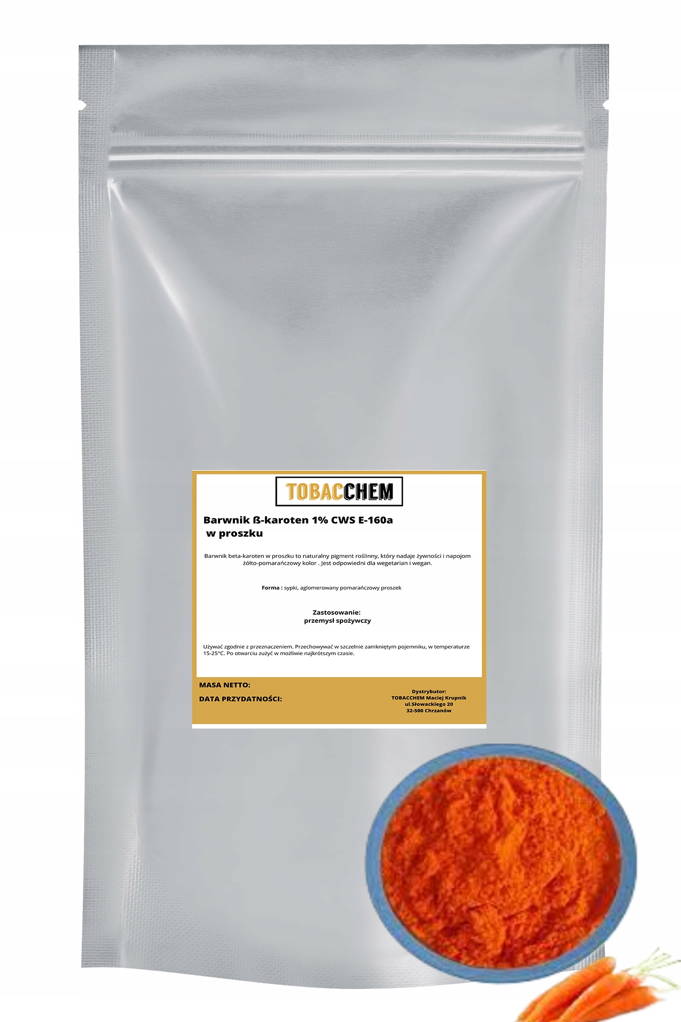 Levně Barvivo ß-Karoten 1% Cws (E-160a) 1KG