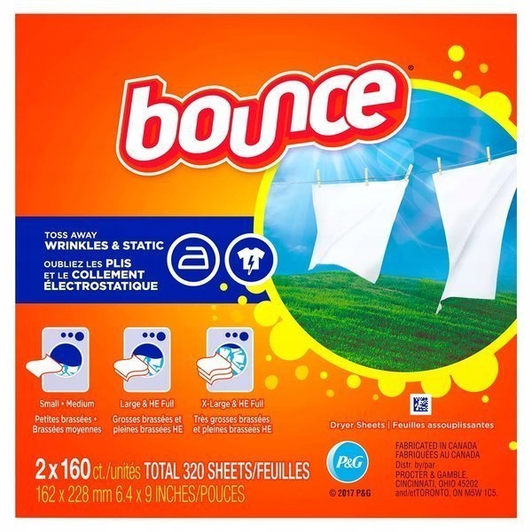 

Zestaw 2 x Bounce 160 szt. chusteczki do suszarki