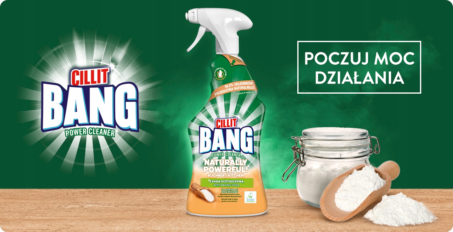 CILLIT BANG Naturally Powerful Kitchen Spray 750ml вес продукта с упаковкой 0.88 kg