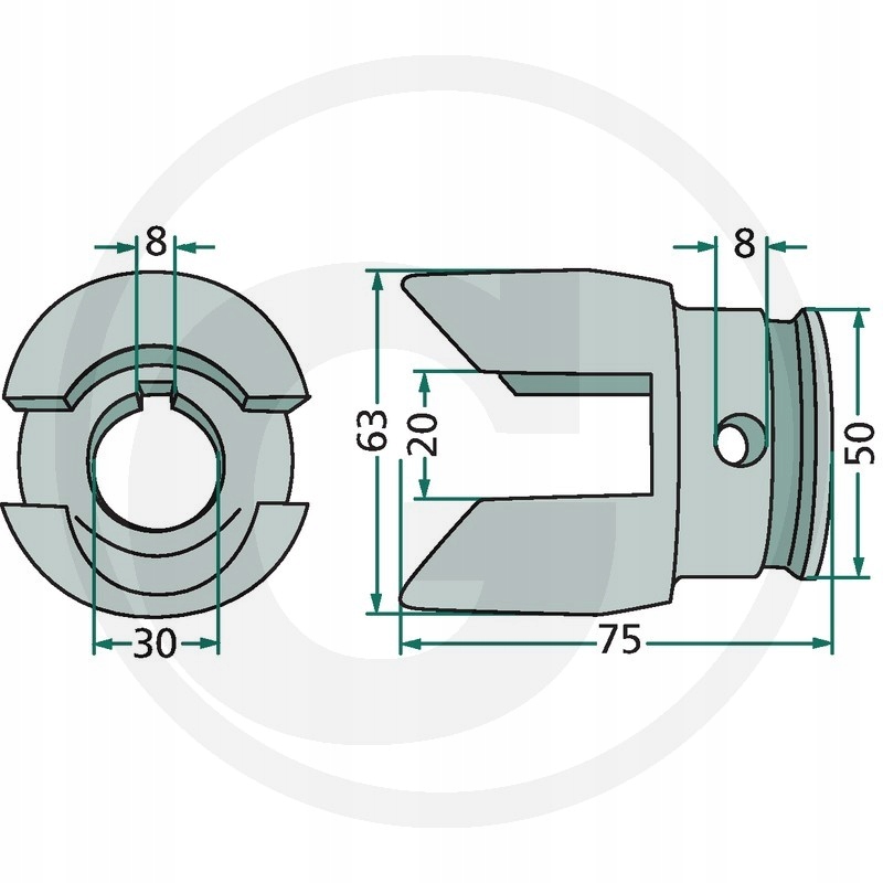647101047F - Муфта Fella TH 380d, 460D