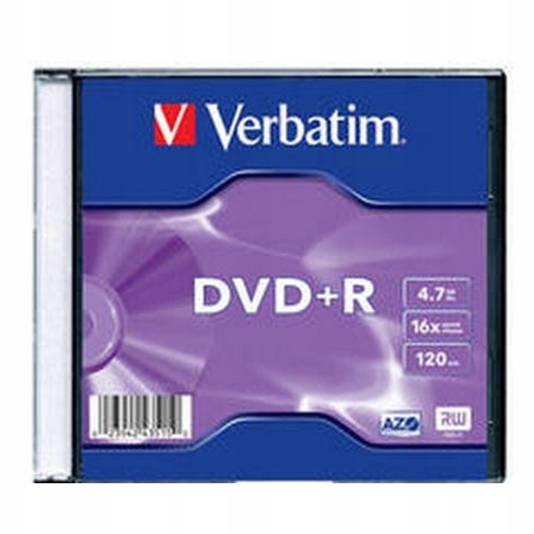 Dvd+r 4,7GB X16 Verbatim Slim 1szt